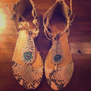 Snakeskin Sandals